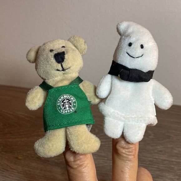 Starbucks Other - Bear & Ghost Finger Puppets